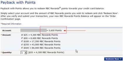 RBC Reward Points