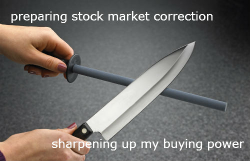 I am preparing for the next stock market correction
