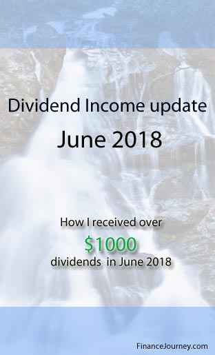Dividend Income Report - June 2018